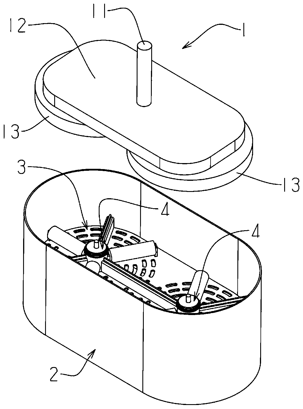 Electric mop cleaning tool