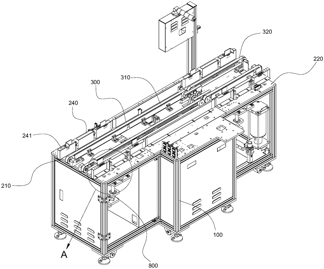 2.5D glass charging and discharging equipment for bevel grinding machine