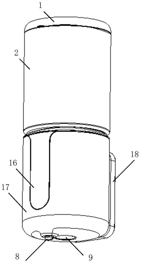 Low-power-consumption automatic induction bath liquid discharging device