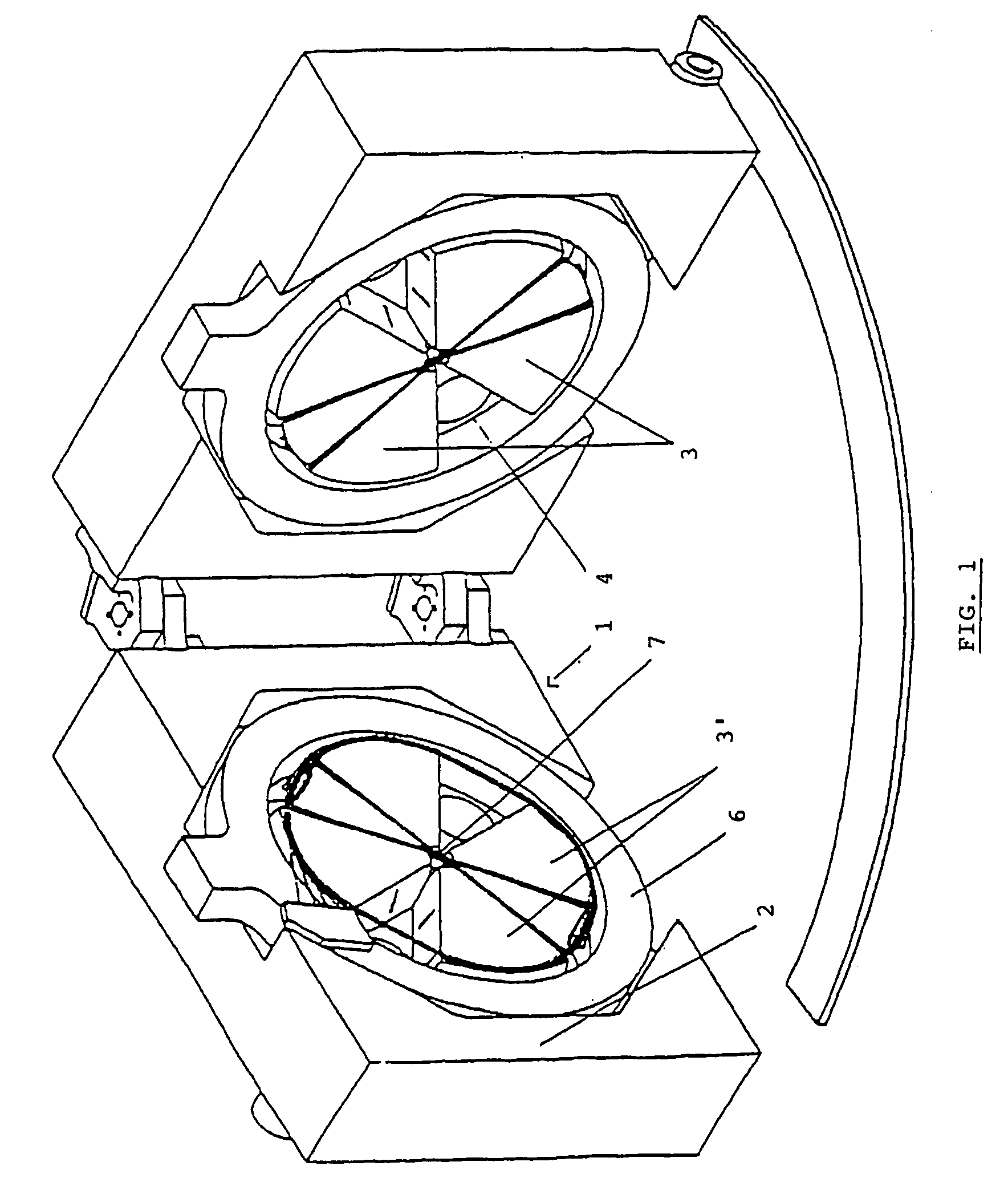 Cyclotron equipped with novel particle beam deflecting means