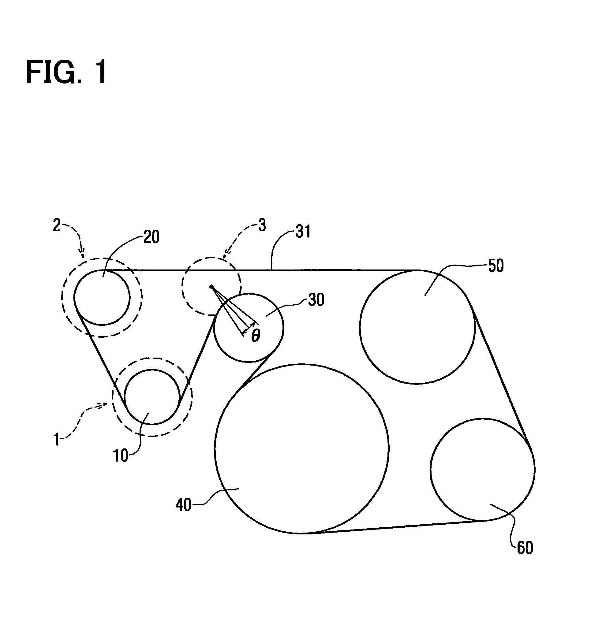 Belt-drive system driven by internal combustion engine mounted on automotive vehicle