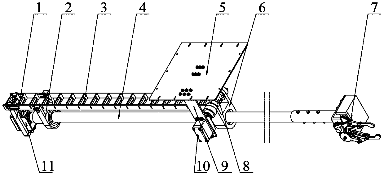 Auxiliary mechanical arm for electric power inspection unmanned aerial vehicle and control system thereof