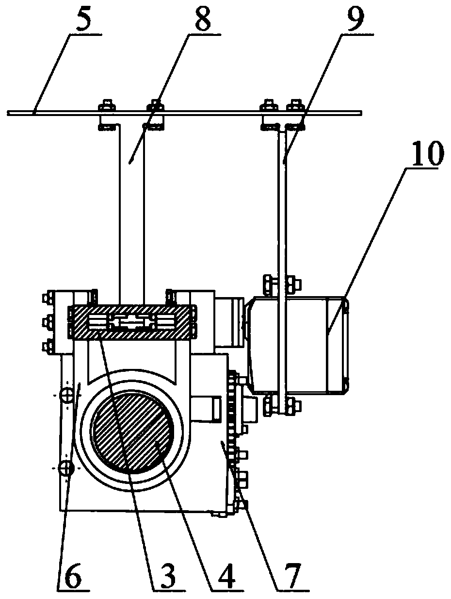 Auxiliary mechanical arm for electric power inspection unmanned aerial vehicle and control system thereof