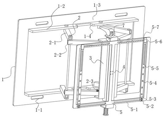 Television support based on angle adjustment