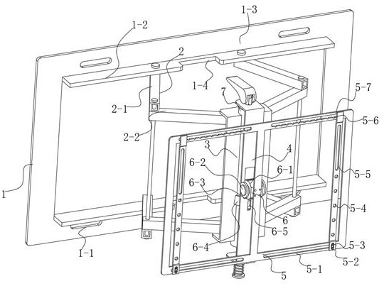 Television support based on angle adjustment