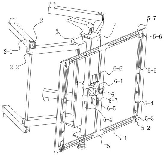 Television support based on angle adjustment