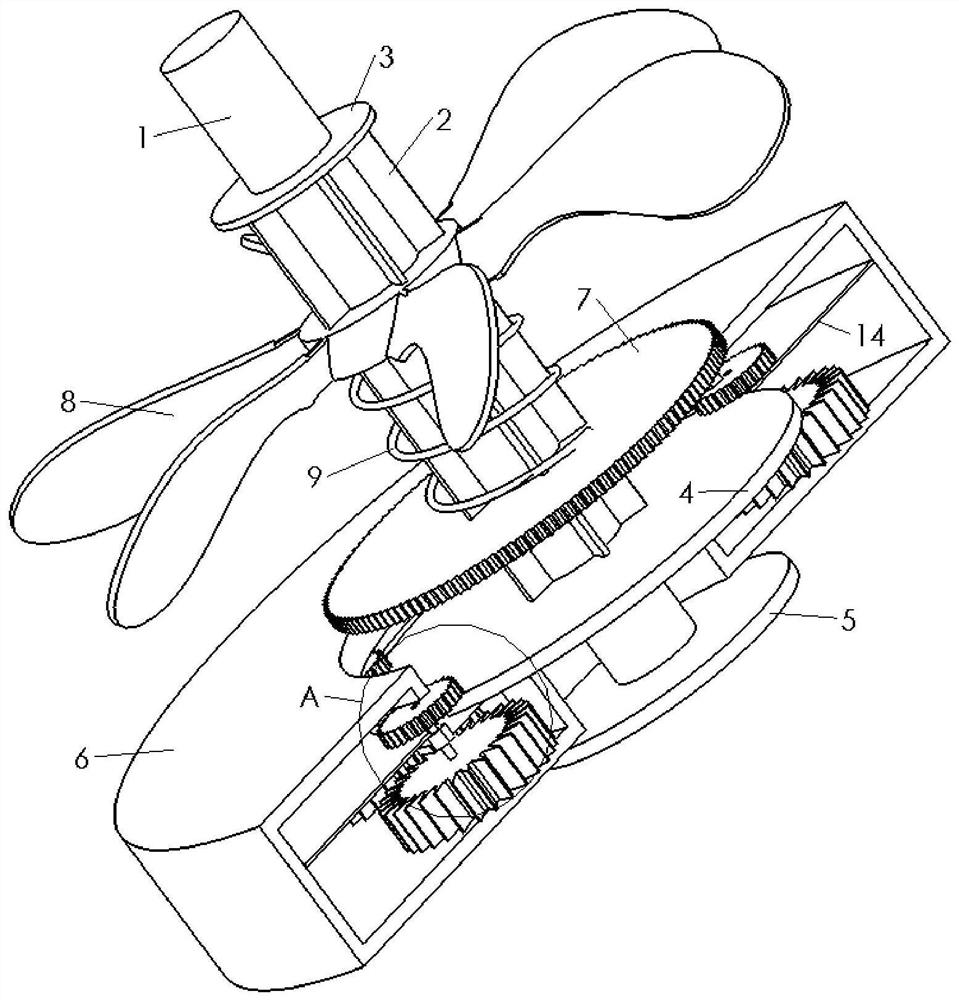 A Rotating Device for Delayed Start and Emergency Brake