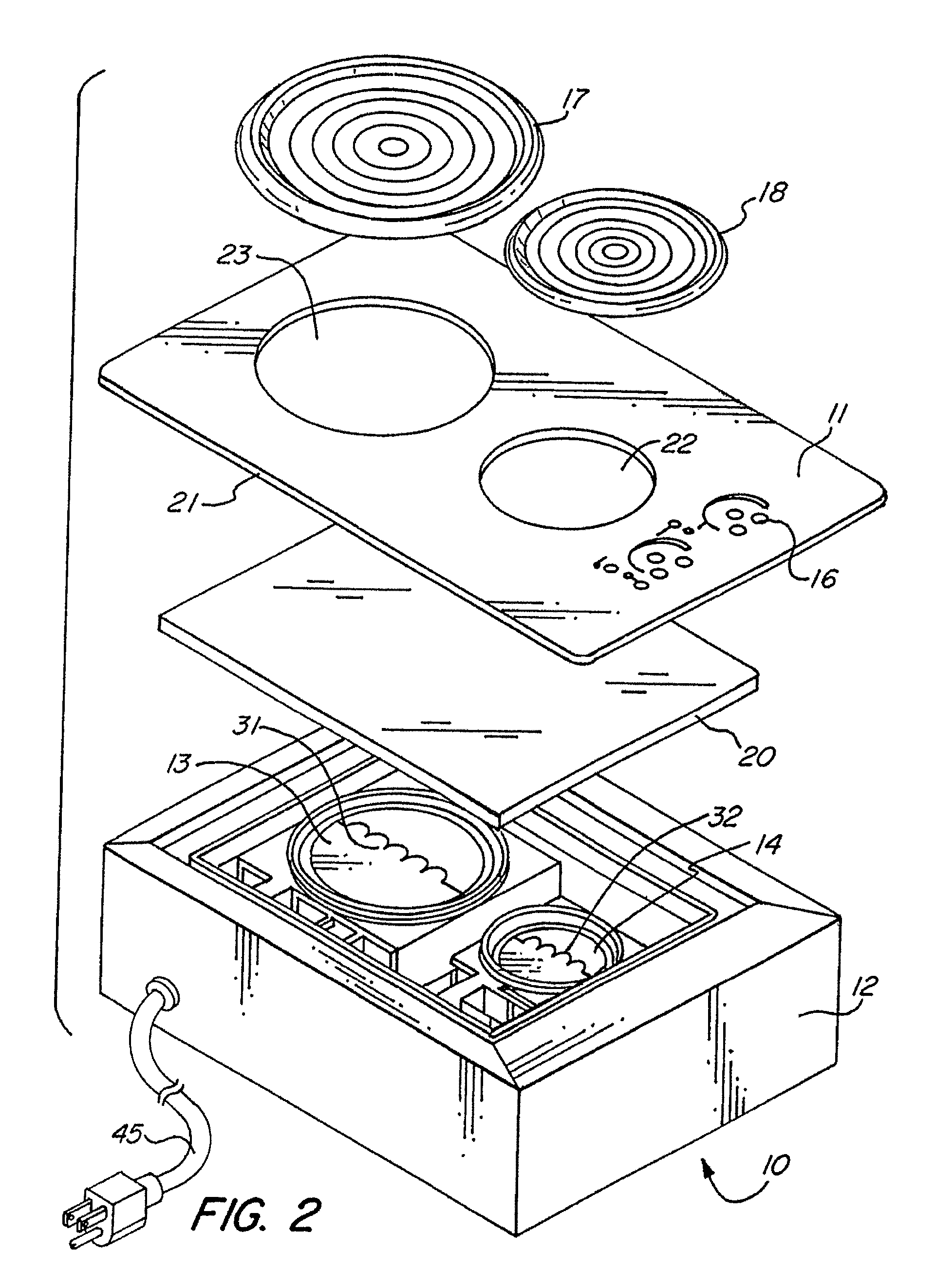 Induction cook-top apparatus