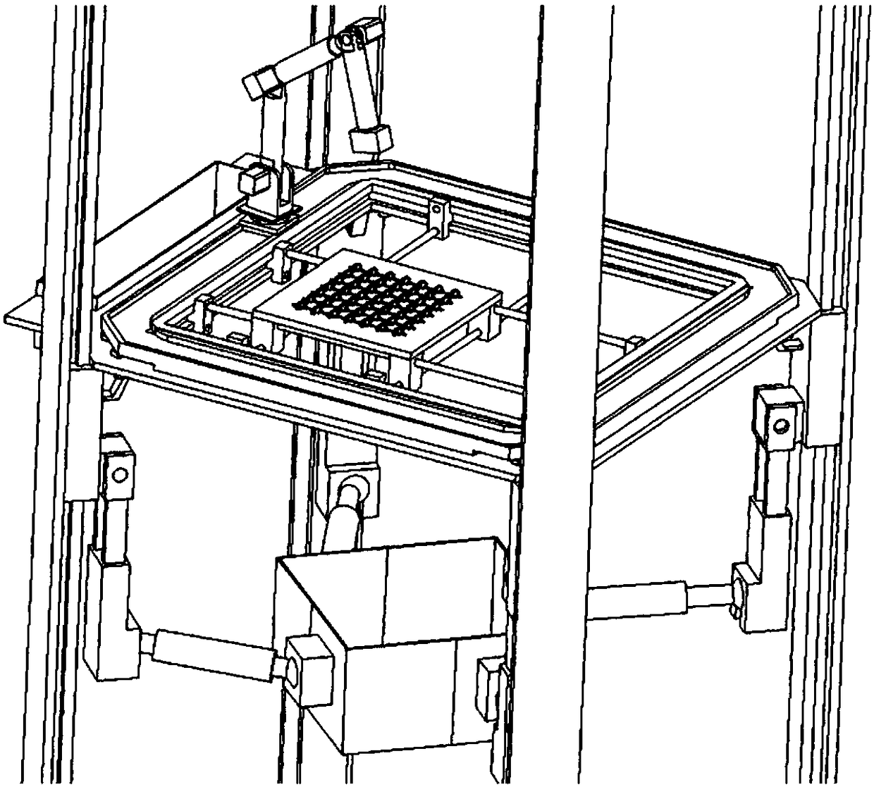 Top coal gangue interface recognition test system