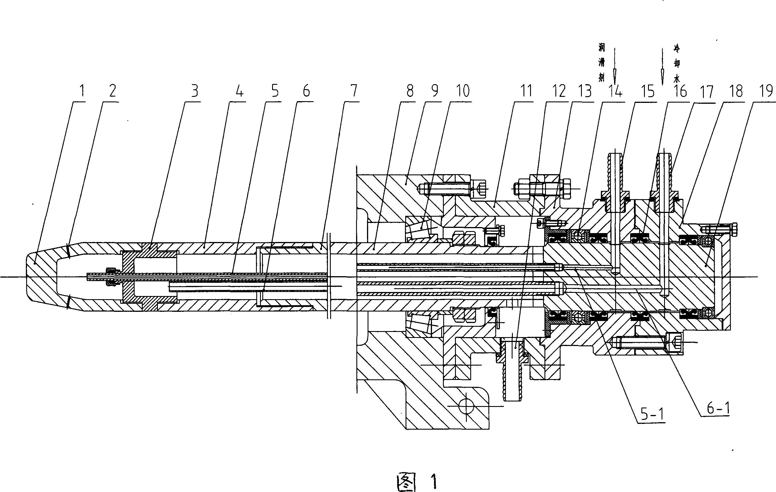 Mobile mandril cooling and lubricating device