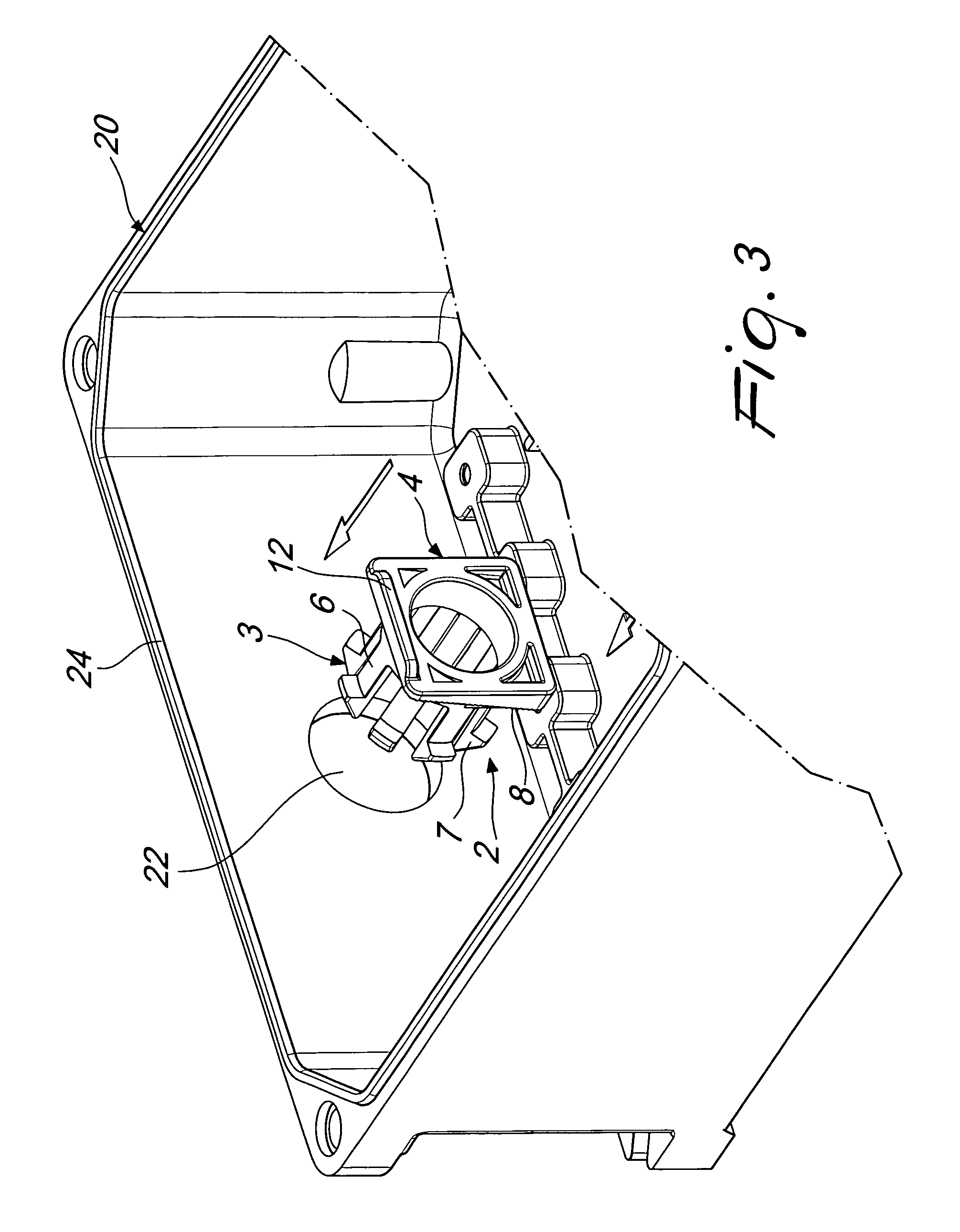 Connecting device for electrical junction boxes