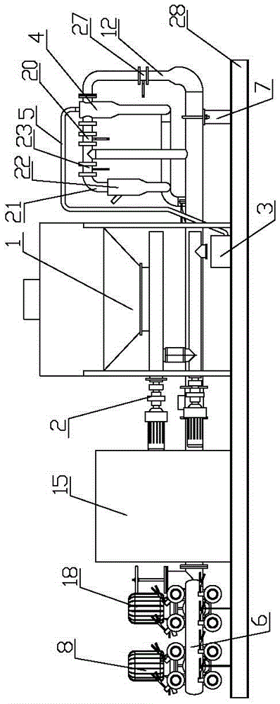 Electric drive water powder continuous mixing device