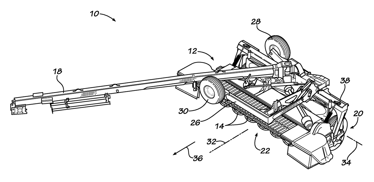 Transport system for a center pivot agricultural machine