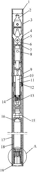 Flammable ice sampling device