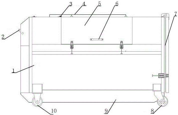 Garbage can for intelligently detecting loading capacity and matched with carriage-detachable type garbage truck