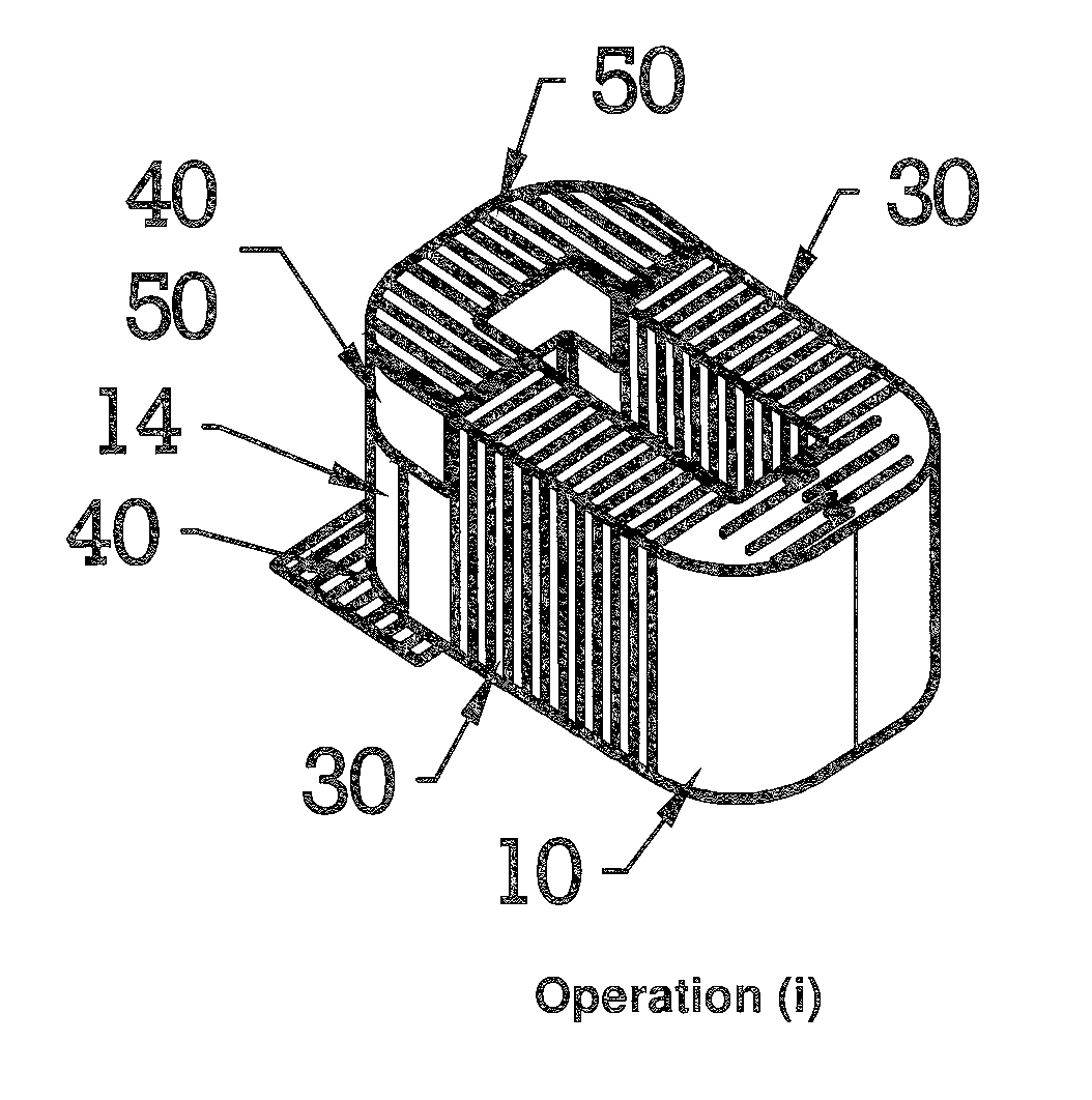 Method of reducing audible noise in magnetic cores and magnetic cores having reduced audible noise