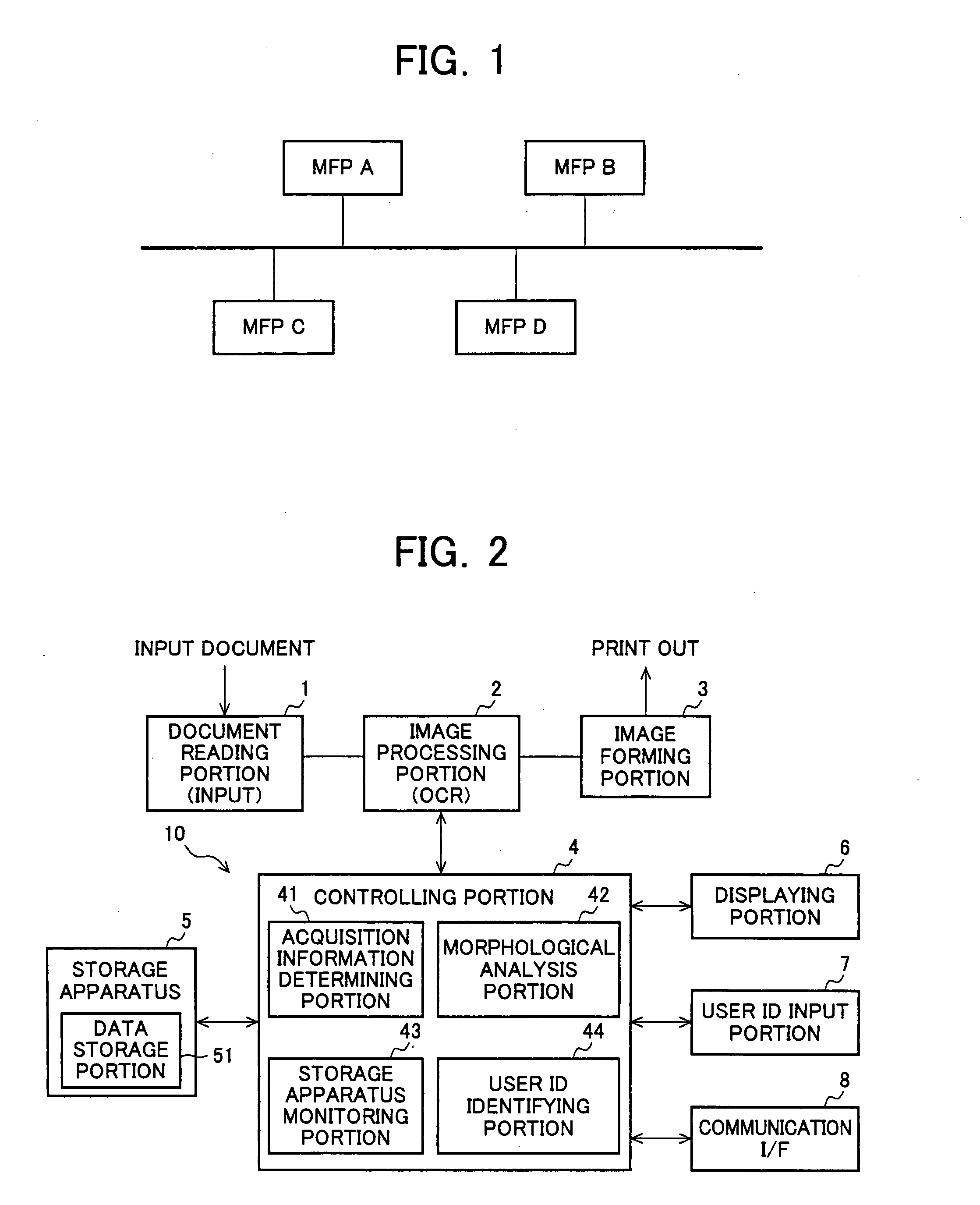 Multi-function peripheral and information acquisition system including a plurality of the multi-function peripherals