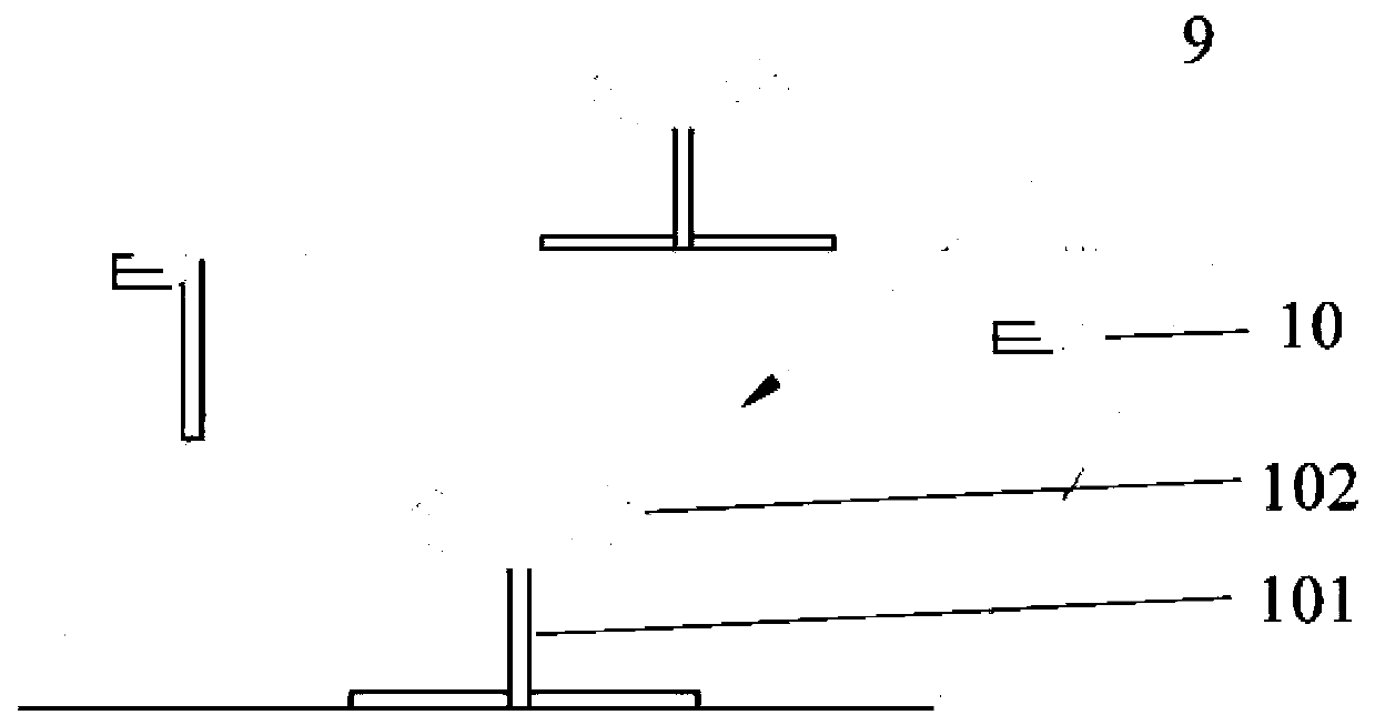 Transverse flexible supporting structure of top-tensioned vertical pipe