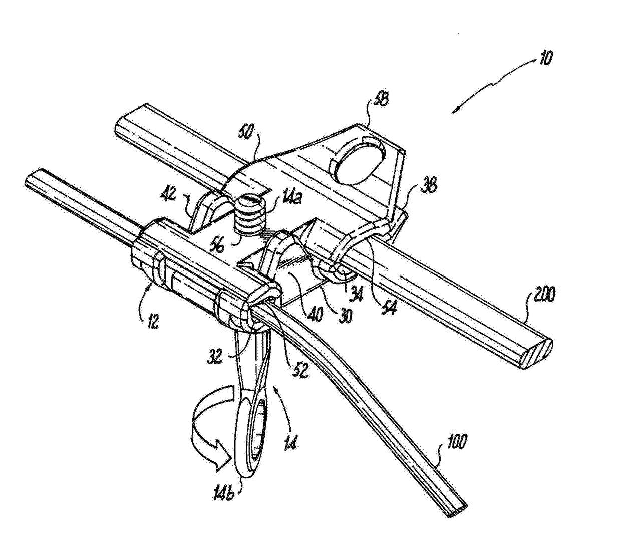 Spring assist cable clamps