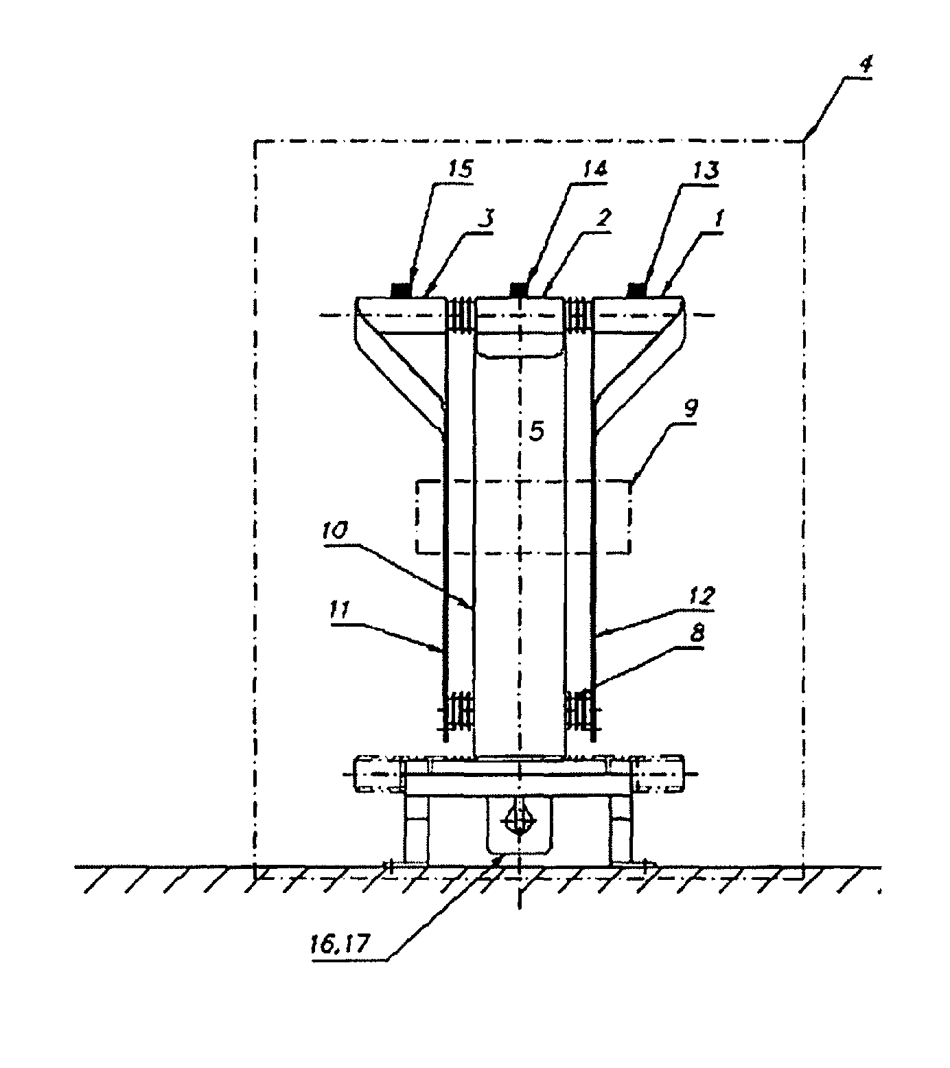 Current transmission device for charging electrical energy stores of vehicles at overhead charging stations