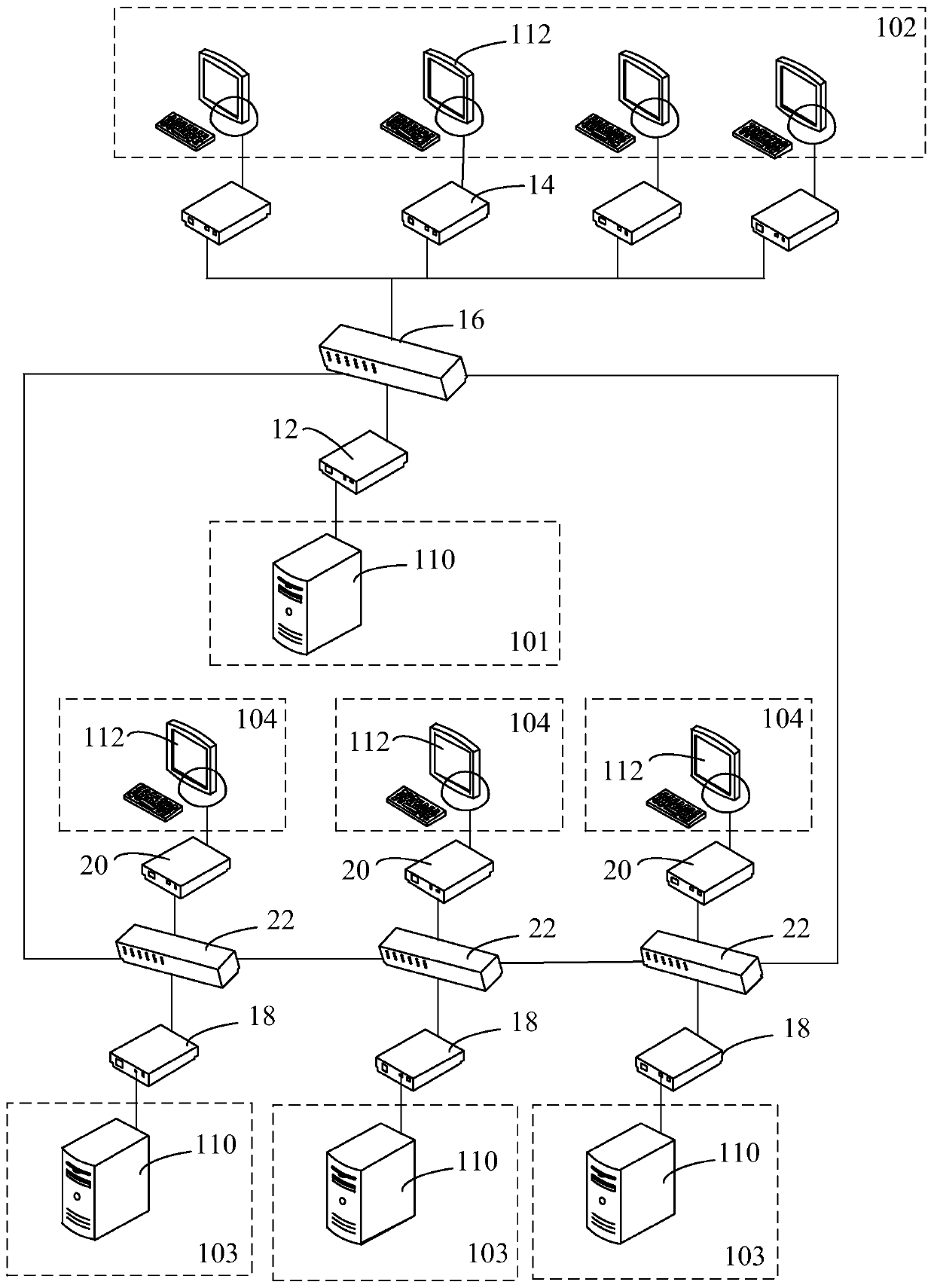 Cooperative system for rail traffic dispatching and rail traffic dispatching system