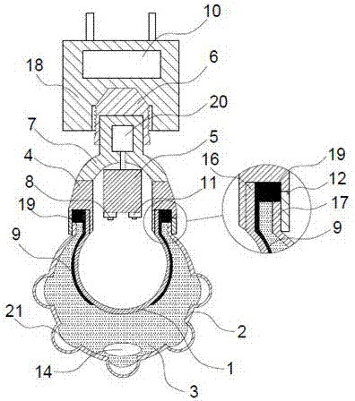 Liquid-cooling heat dissipation LED lamp