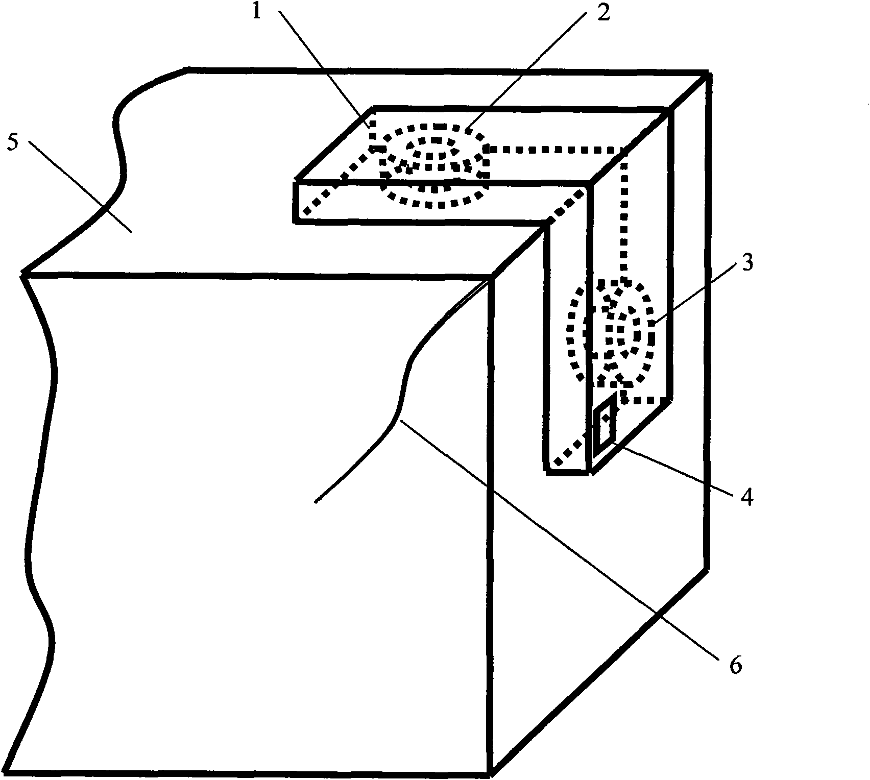 Two-dimensional electromagnetic detector and magneticrotation detection method