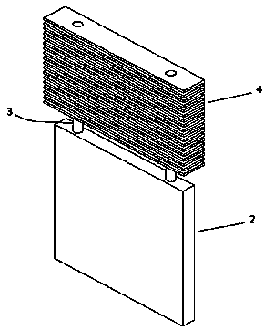 Efficient heat radiation device for lithium ion power battery