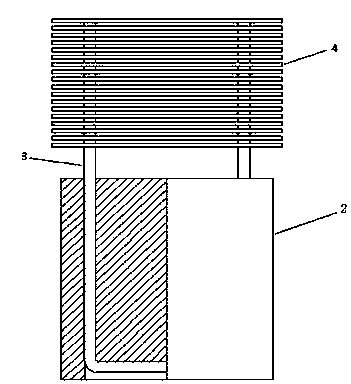 Efficient heat radiation device for lithium ion power battery