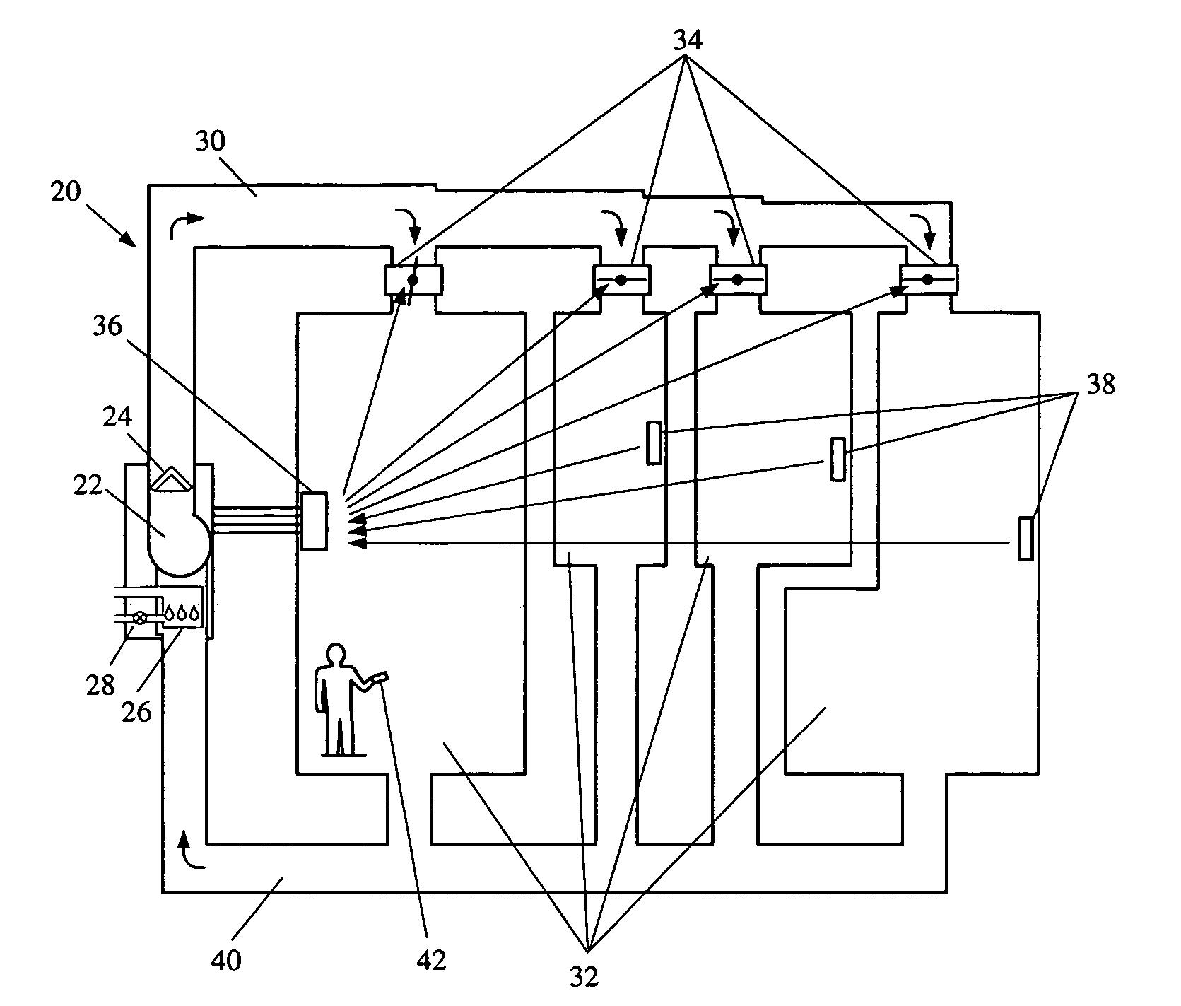 Variable capacity climate control system for multi-zone space