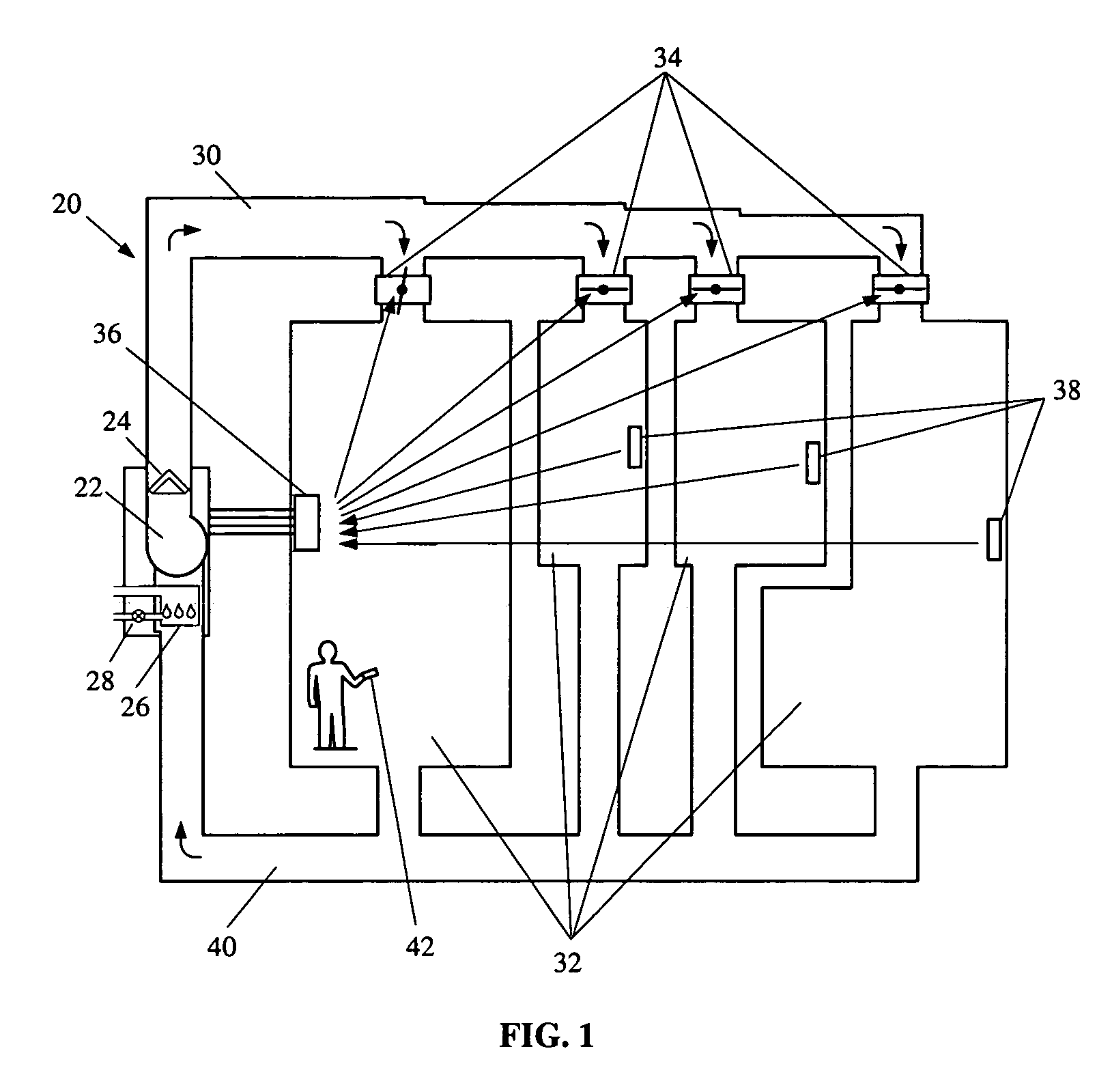 Variable capacity climate control system for multi-zone space