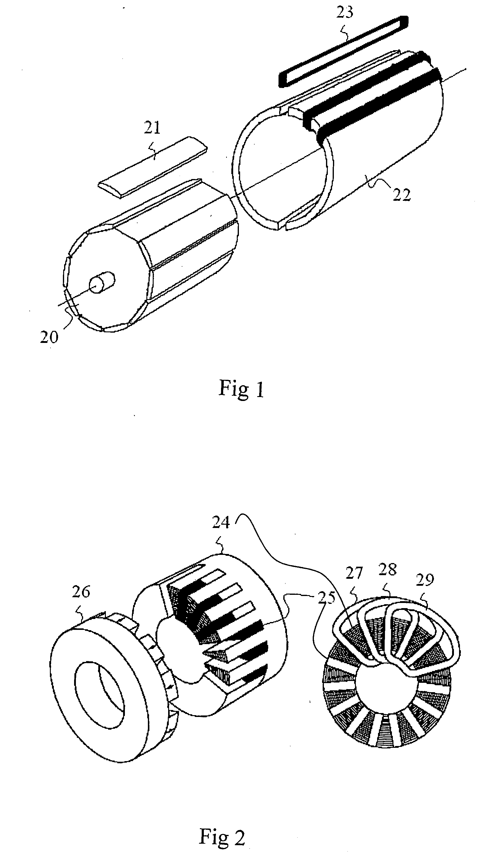 Reduction of harmonics in an electric motor