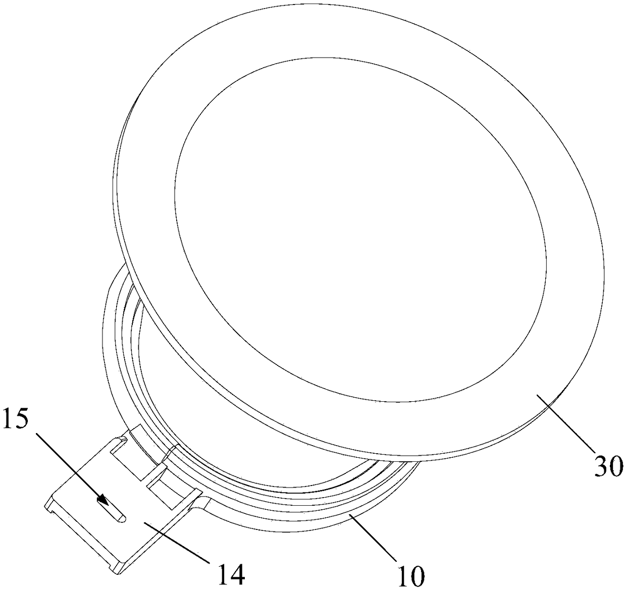 Leakproof structure, material cleaning device and cooking utensil