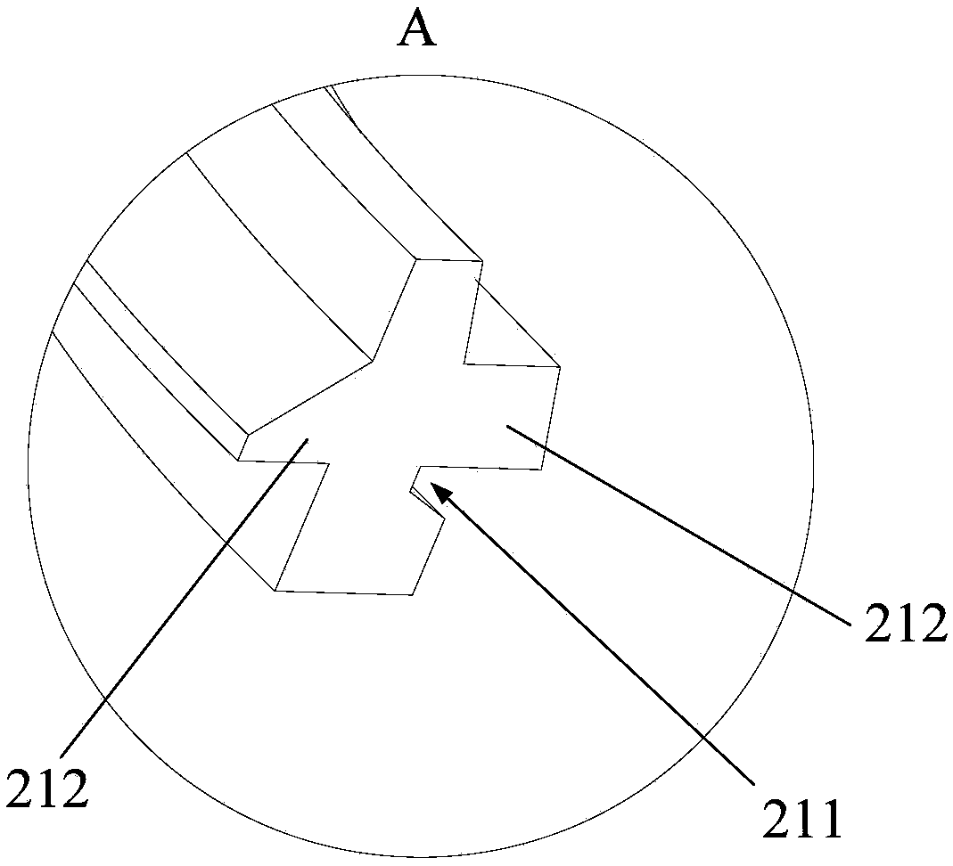 Leakproof structure, material cleaning device and cooking utensil