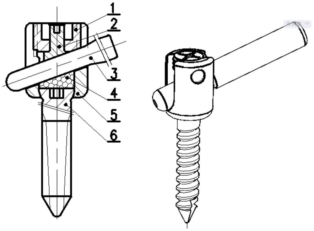 Pedicle screw rod system applied to cervical vertebral canal expansion operation