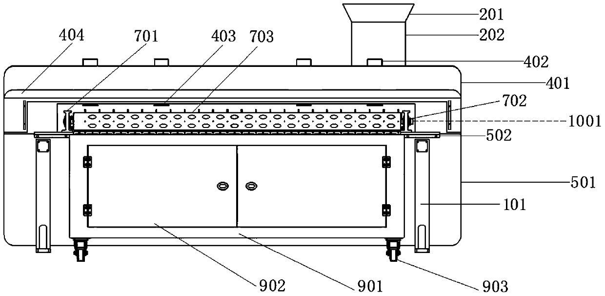 Plastic bag foreign matter continuous automatic sorting device for kitchen garbage