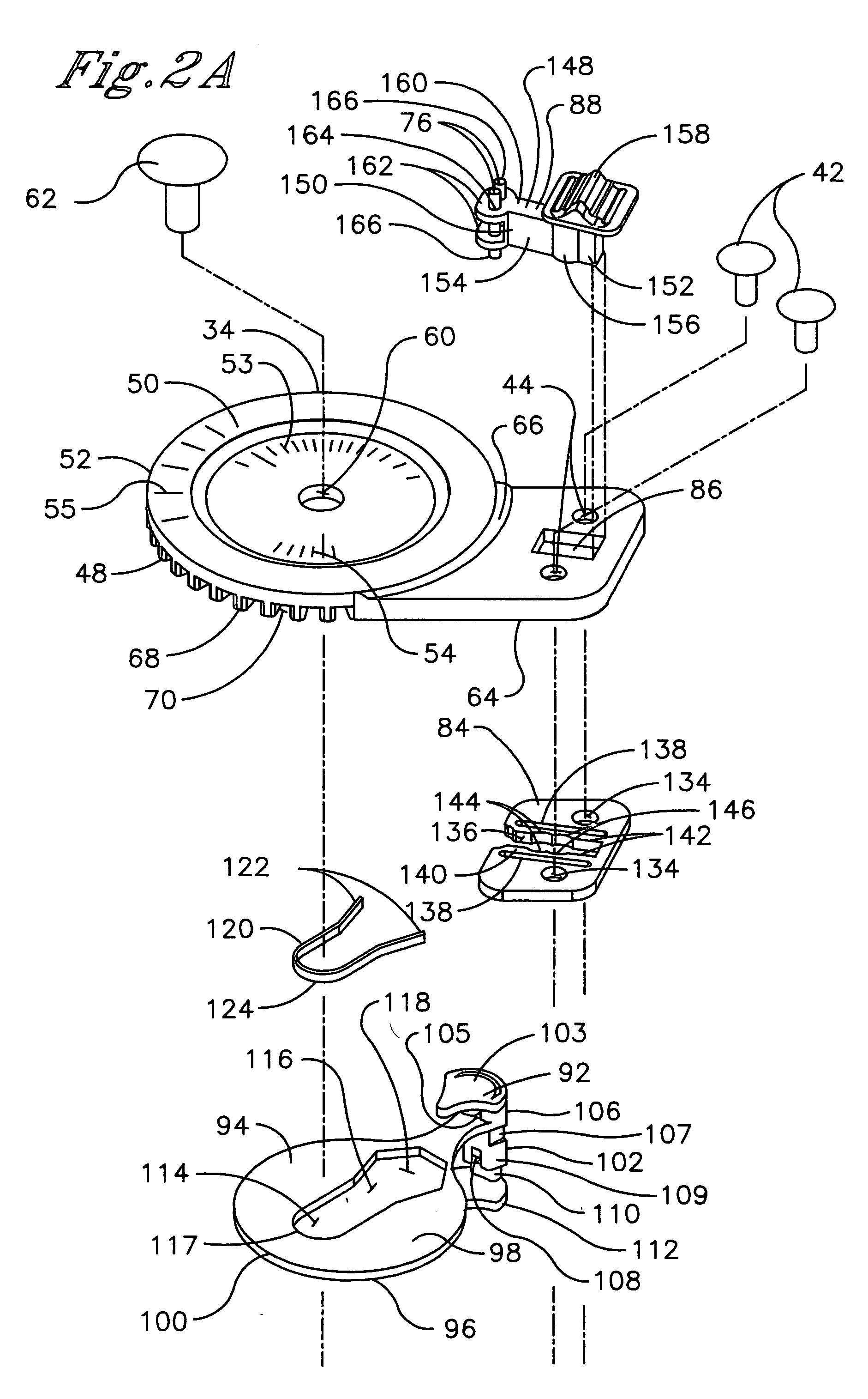 Releasably locking hinge for an orthopedic brace having adjustable rotation limits