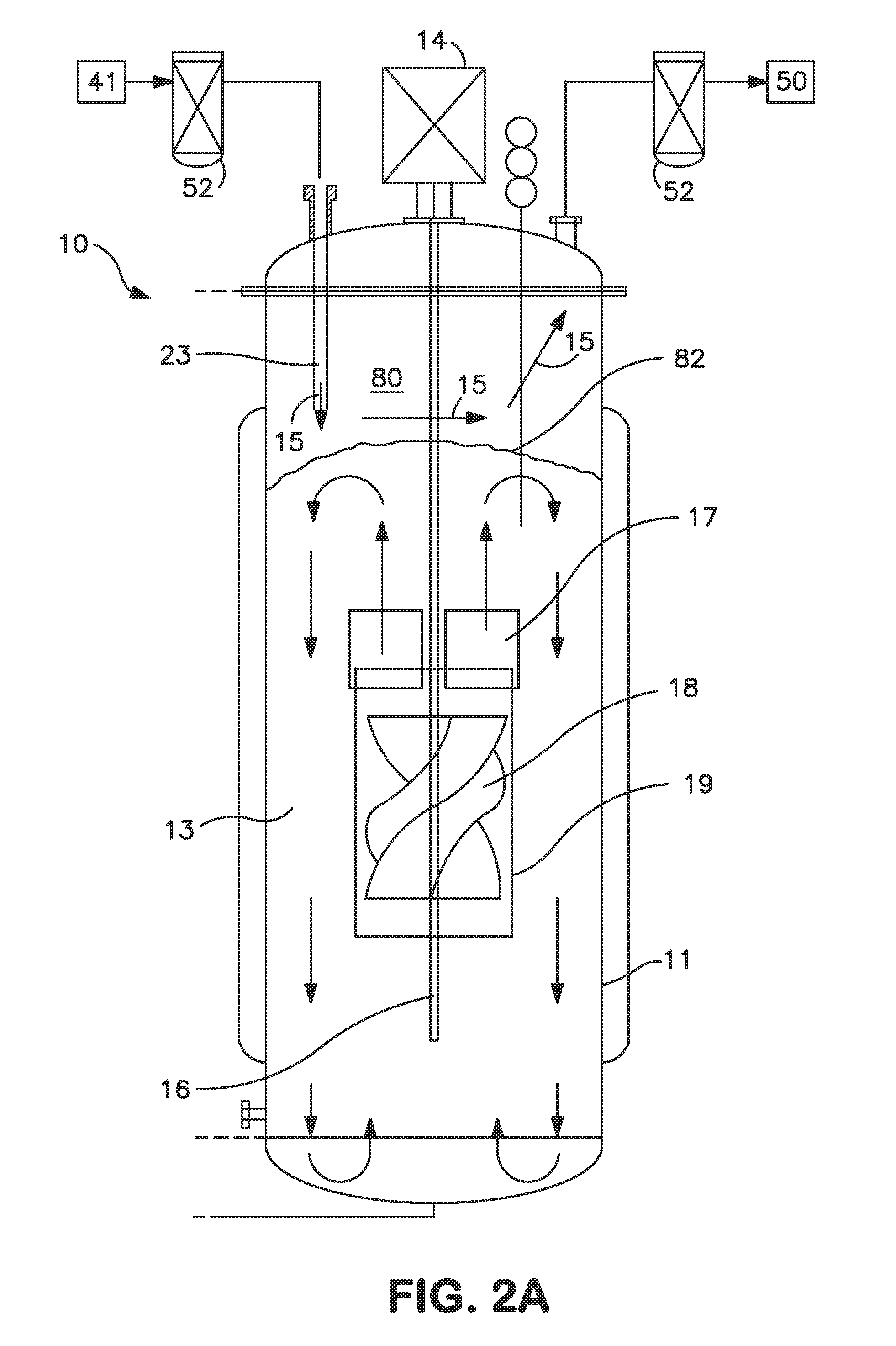 Bioreactor with upward flowing impeller system for use in a mammalian cell culture process