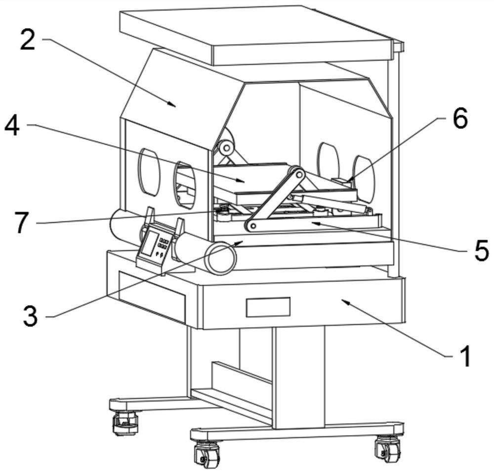 Anti-infection isolation device convenient for clinical medicine of neonatology department