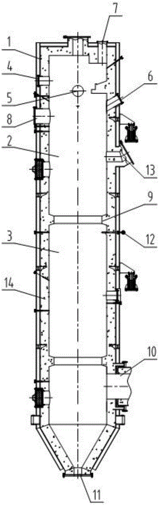 Gas-liquid-solid combined waste incinerator