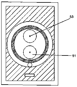 Cable spraying straightening device