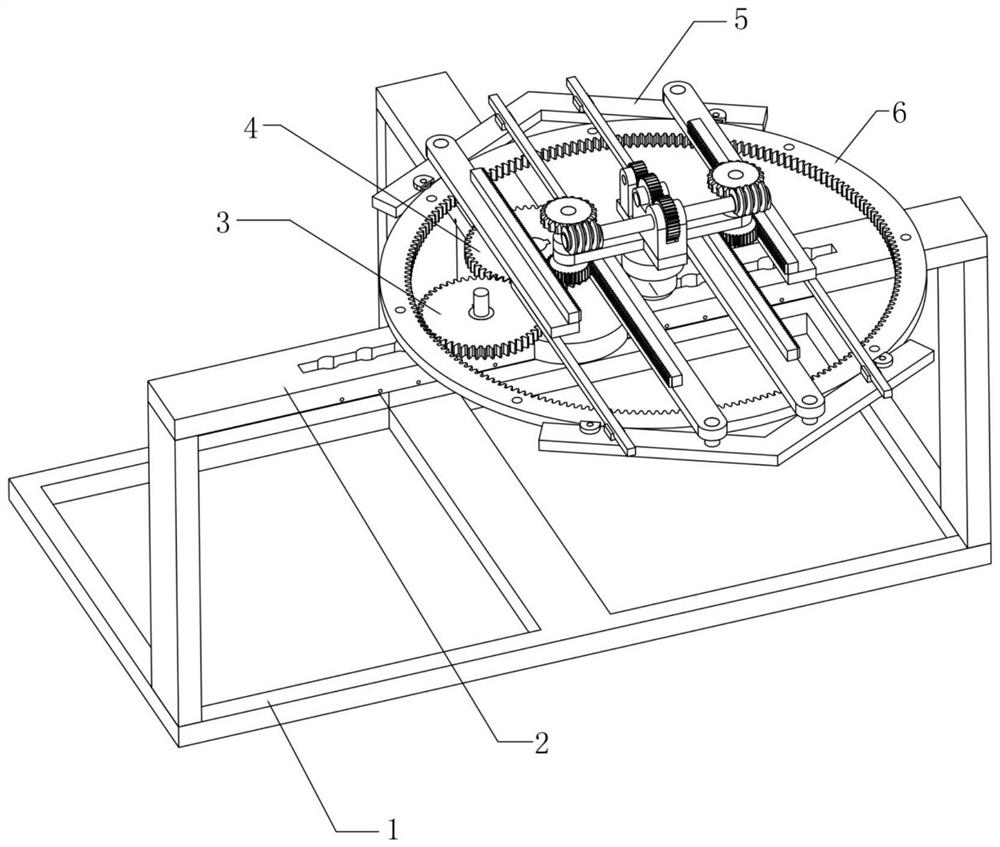 Multi-gap gear rotor system test platform with center distance capable of being changed at fixed point