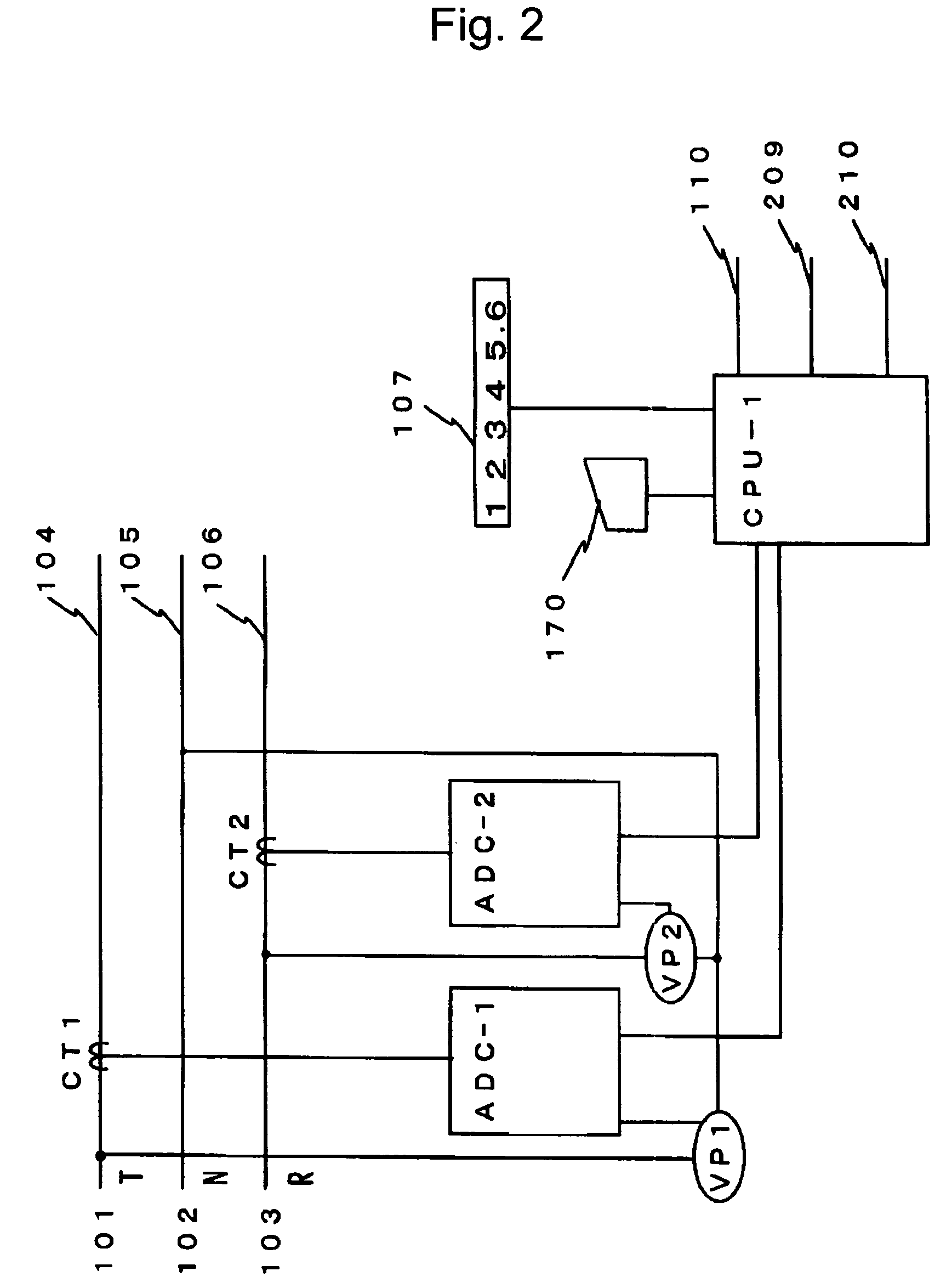 Power consumption measuring device and power control system