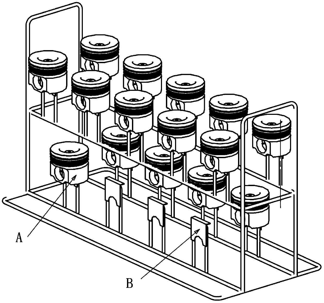 Rotary hanging tool suitable for piston phosphorization