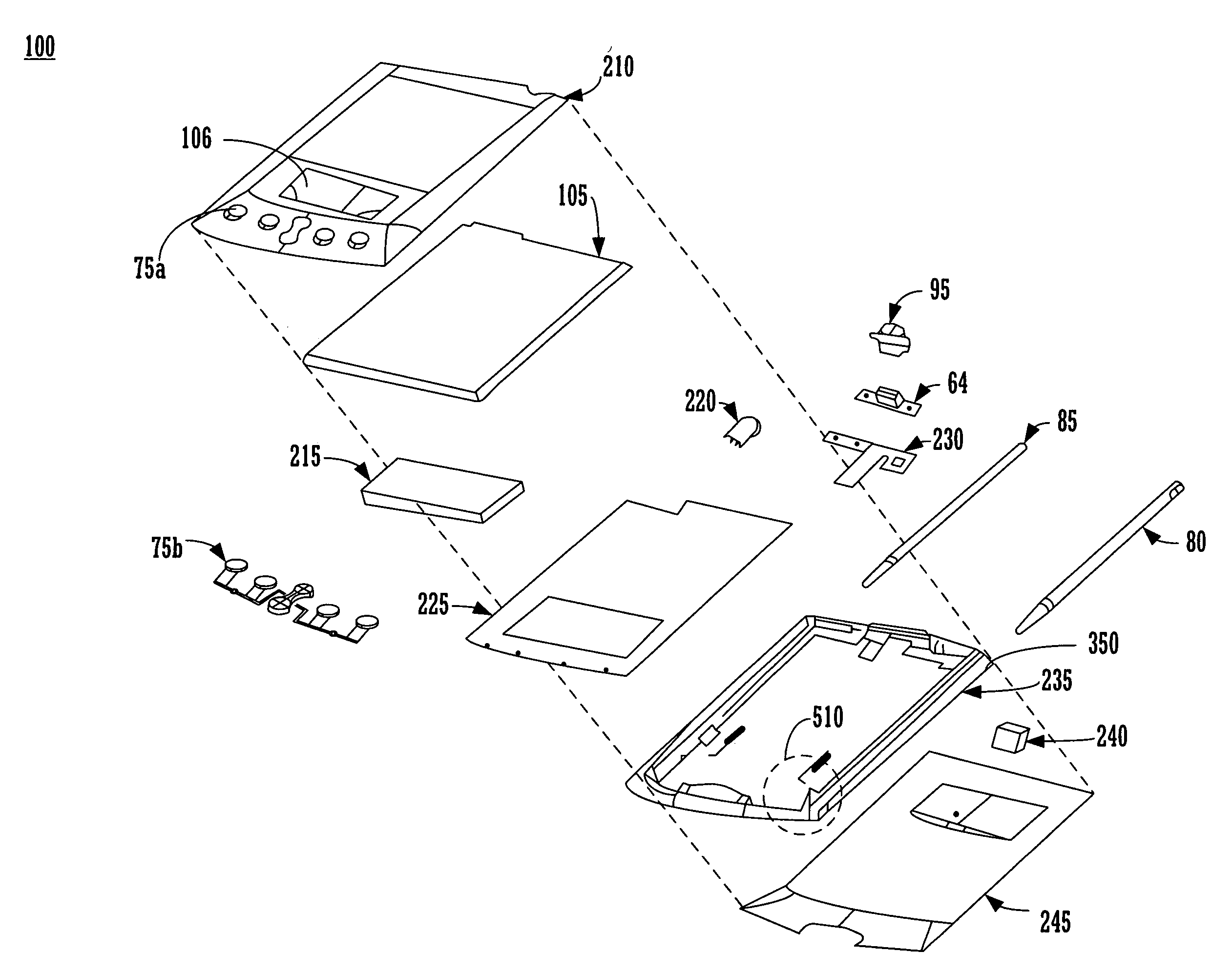 Method and apparatus for automatic power-up and power-down of a computer system based on the positions of an associated stylus and/or hinge