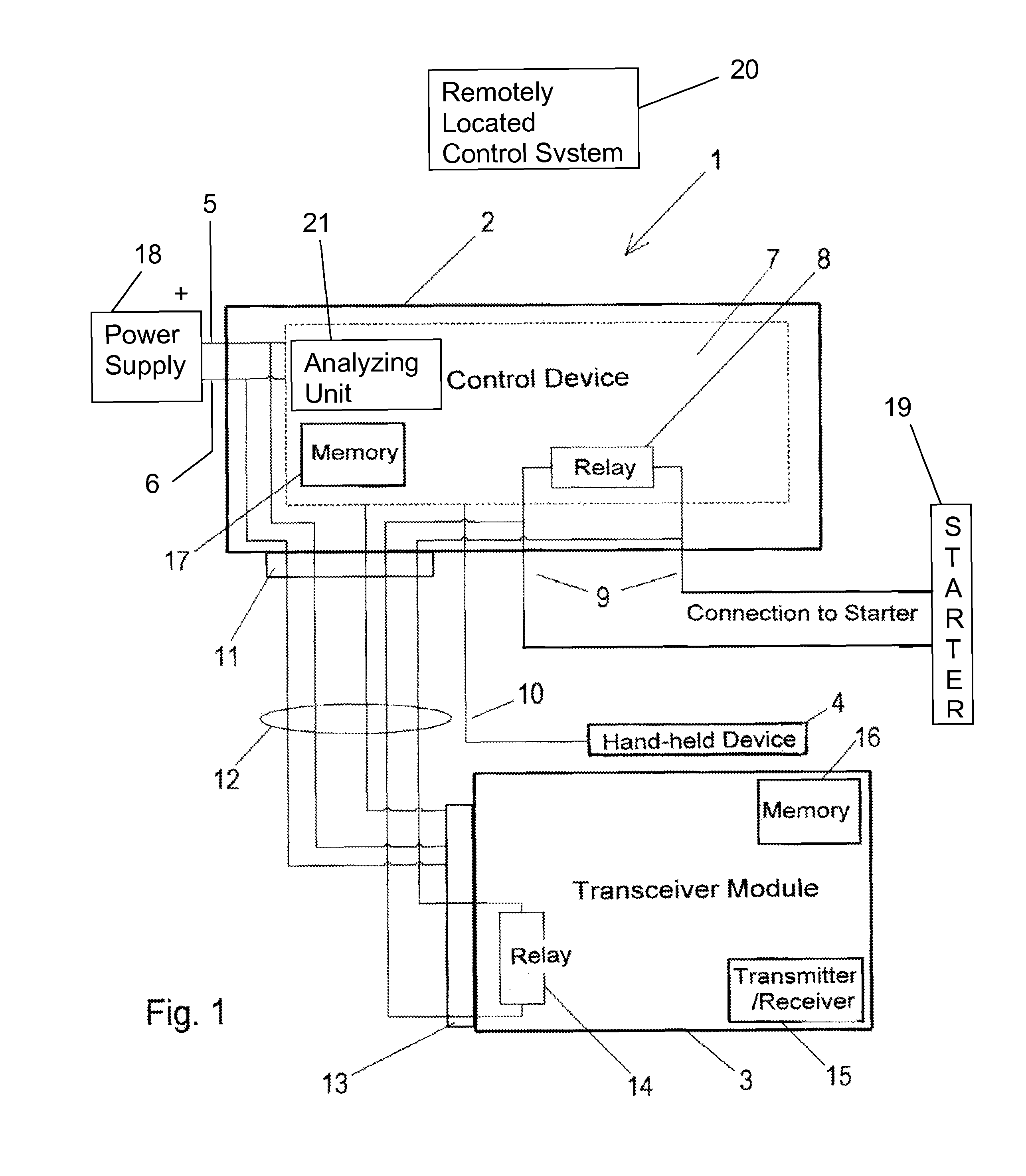 Alcohol interlock system with wireless data transmission and safety function