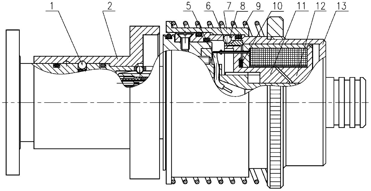 Underwater electromagnetic separation electric connector