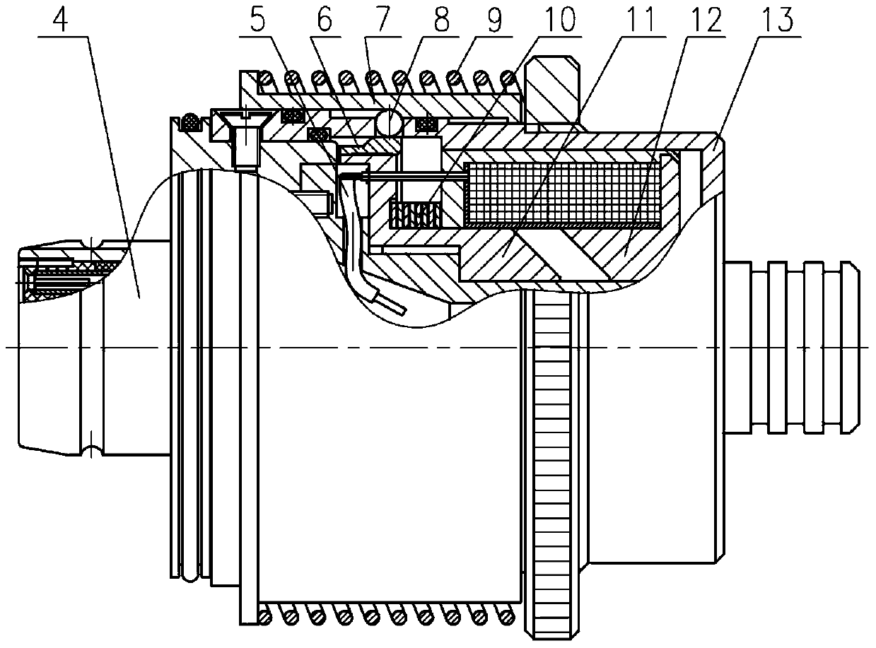 Underwater electromagnetic separation electric connector