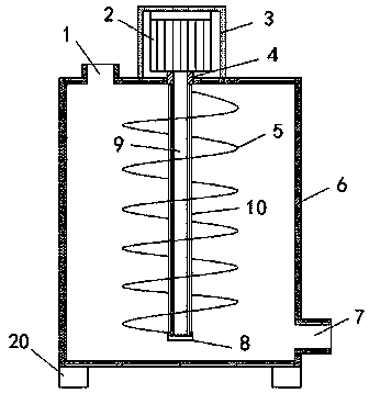 Stirring device for producing P-toluenesulfonyl urea