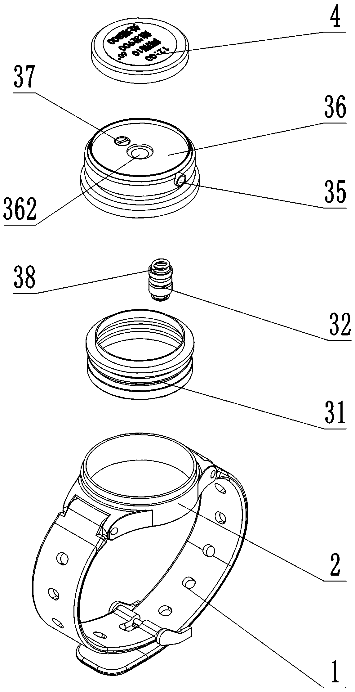 Wearable hand disinfecting device